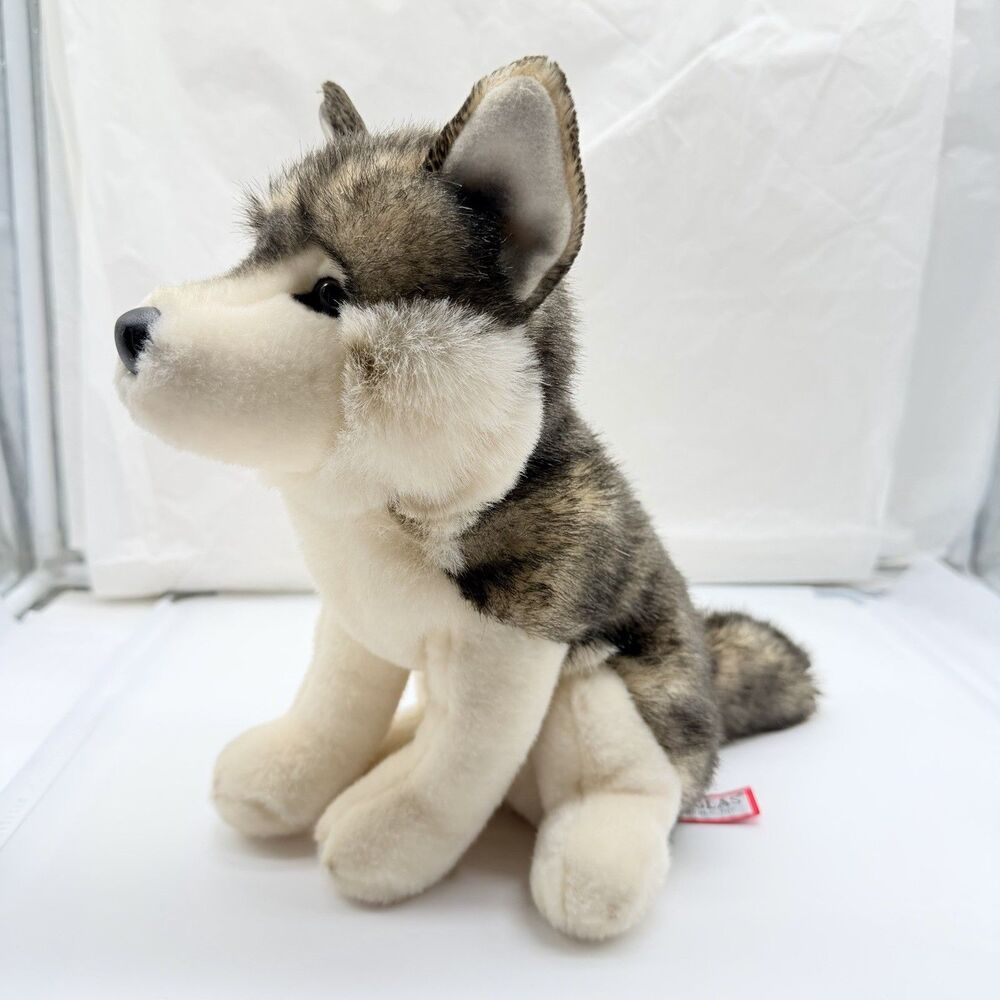 Douglas Cuddle Toys Atka The Wolf Dog 11" Stuffed Plush Animal #1833 Realistic - Picture 10 of 13